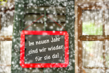 Im neuen Jahr sind wir wieder für Sie da