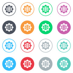 Vector flat iButtons