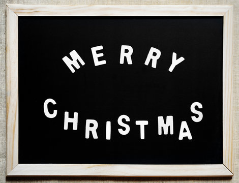 merry christmas on blackboard