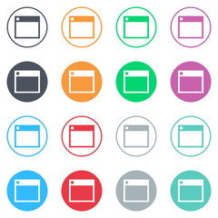 Vector flat iButtons