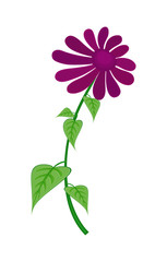 Naklejka na ściany i meble Purple Flower Design