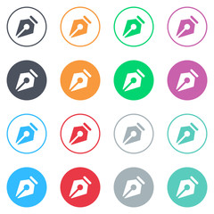 Vector flat iButtons