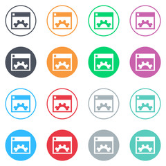 Vector flat iButtons