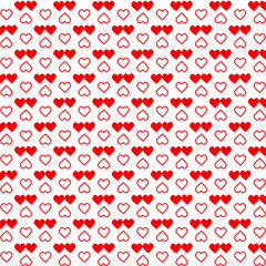 red heart  pattern  vector