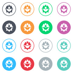 Vector flat iButtons