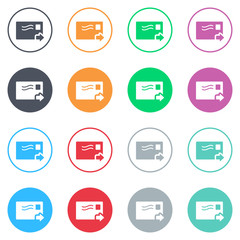 Vector flat iButtons