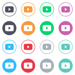 Vector flat iButtons