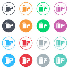 Vector flat iButtons