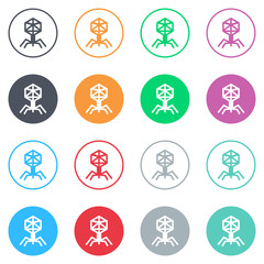 Vector flat iButtons