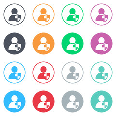 Vector flat iButtons