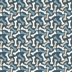 Seamless pattern with Bone