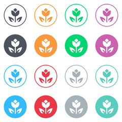 Vector flat iButtons