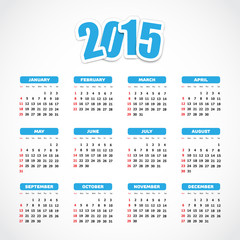Calendar 2015