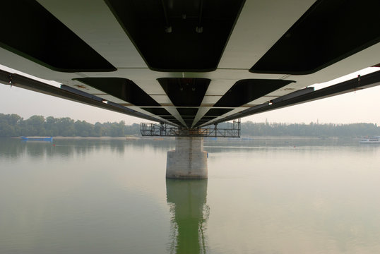 Fototapeta Bridge under construction