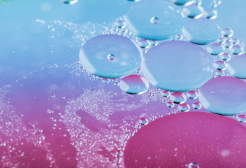 Oil soils on water surface