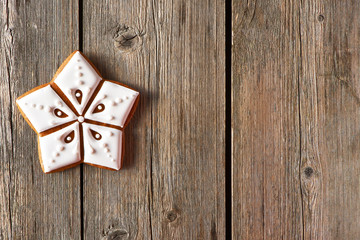 Christmas homemade gingerbread cookie