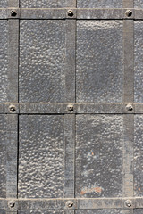 doors reinforced with iron, close up