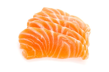 Salmon meat sashimi