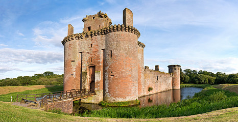 Caerlaverock Castle scene