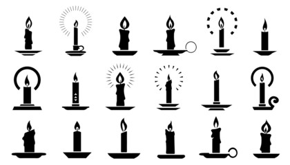 candle2 silhouettes