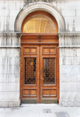 Vintage entrance door