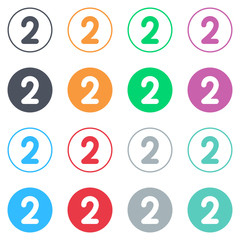 Vector flat iButtons