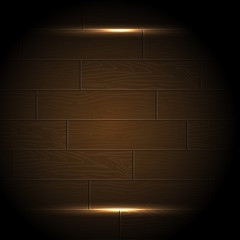 Wood background with radiance frame