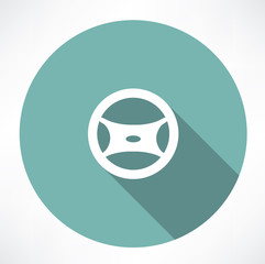 car's steering wheel