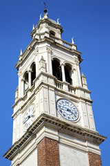 busto arsizio old abstract in  italy   the   wall  and church