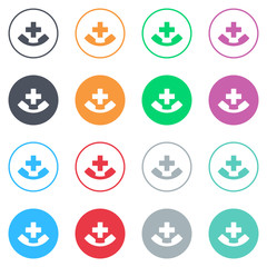 Vector flat iButtons