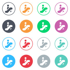 Vector flat iButtons