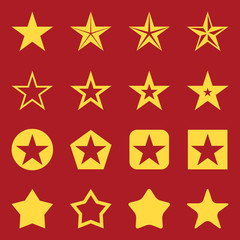 Vector Set of Star Icons