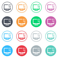 Vector flat iButtons