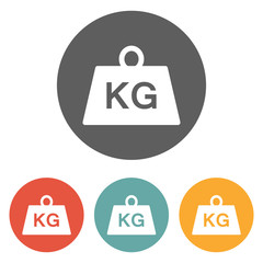weight kilogram icon