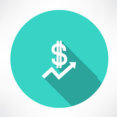 financial report with dollar icon
