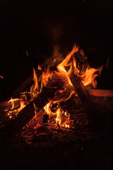 Bonfire at night