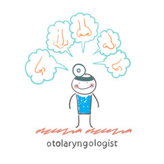 otolaryngologist thinks about different noses