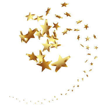 Sterne, goldene, Sternschnuppe, Schnuppe, Schweif, Vektor, 3D
