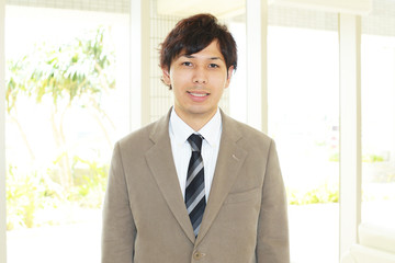 笑顔のビジネスマン