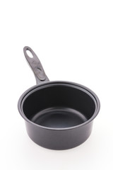 Iron pot isolated on white background