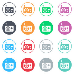 Vector flat iButtons