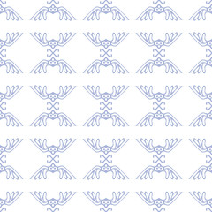 vector seamless pattern with birds