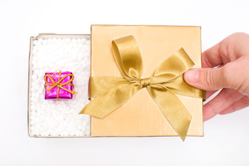 Gift box with a gift inside