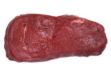 Fototapeta premium Rohes Rindfleisch Steak isoliert