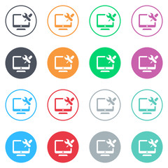 Vector flat iButtons