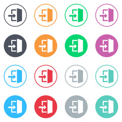 Vector flat iButtons
