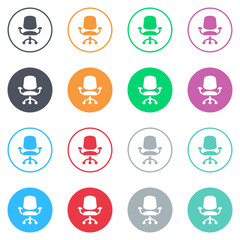 Vector flat iButtons