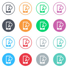 Vector flat iButtons