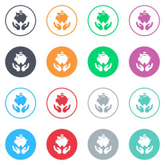 Vector flat iButtons