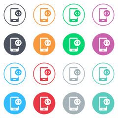 Vector flat iButtons